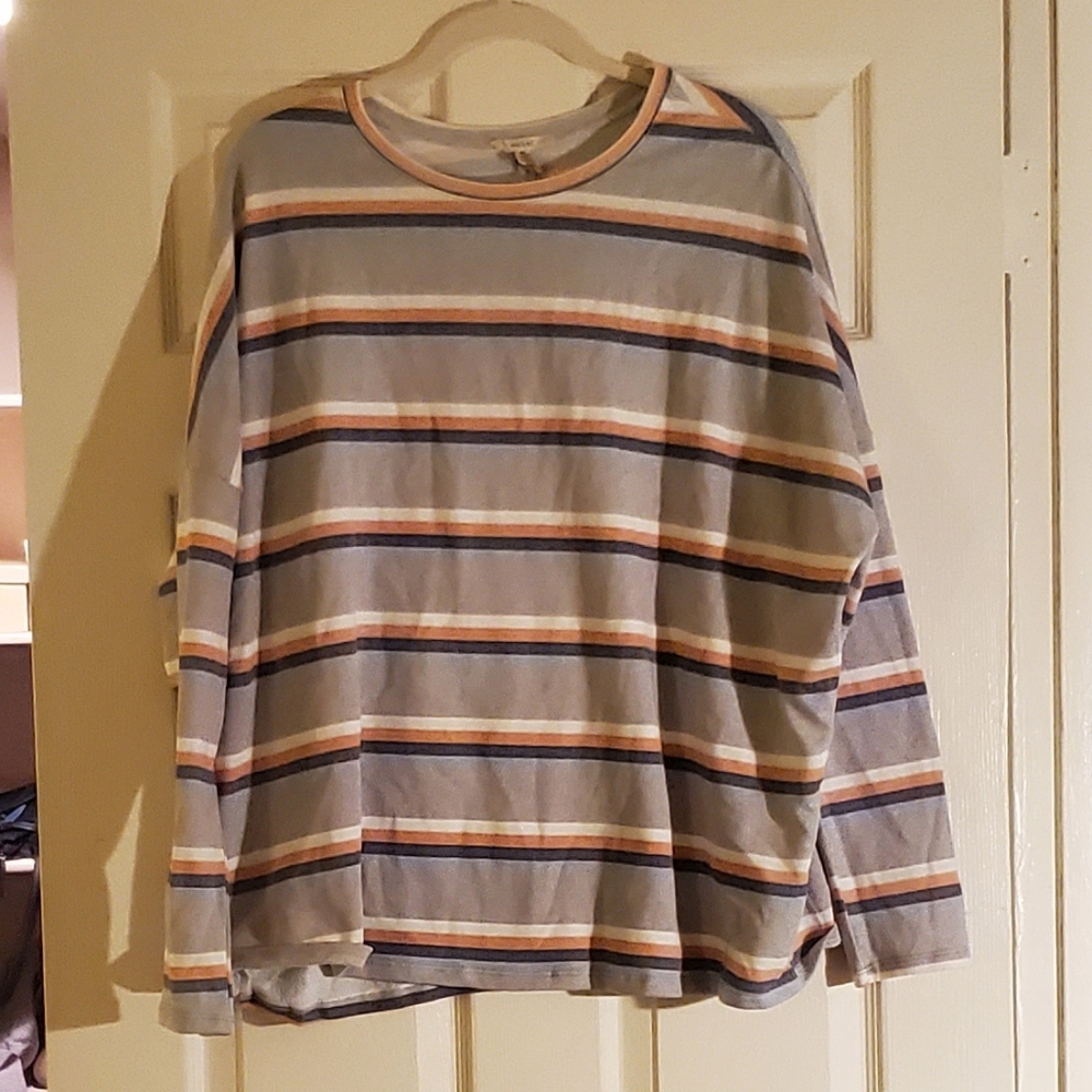 Easel: Pastel Striped Top